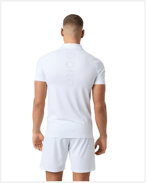 Björn Borg Ace Mesh Panel Polo White