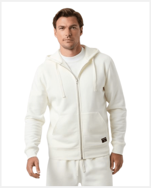 Björn Borg Men Centre Zip Hoodie White