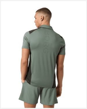 Björn Borg Ace Mesh Panel Polo Green