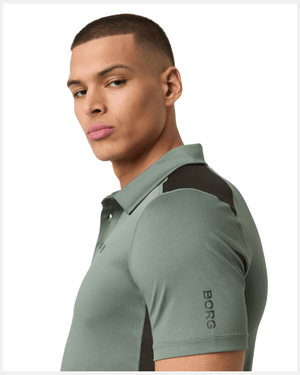 Björn Borg Ace Mesh Panel Polo Green