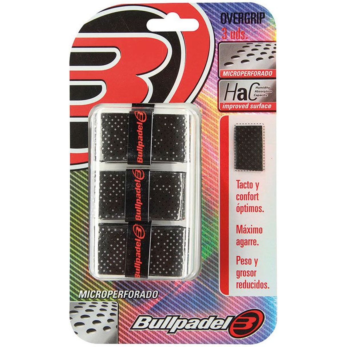 Bullpadel Overgrips Black 3 pieces