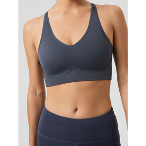 Björn Borg Mid V Support Sports Bra Odyssey Gray