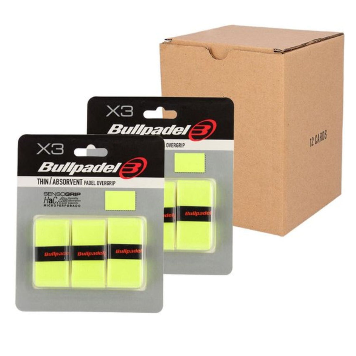 Bullpadel Overgrips Light Yellow (12 X 3 Stuks)