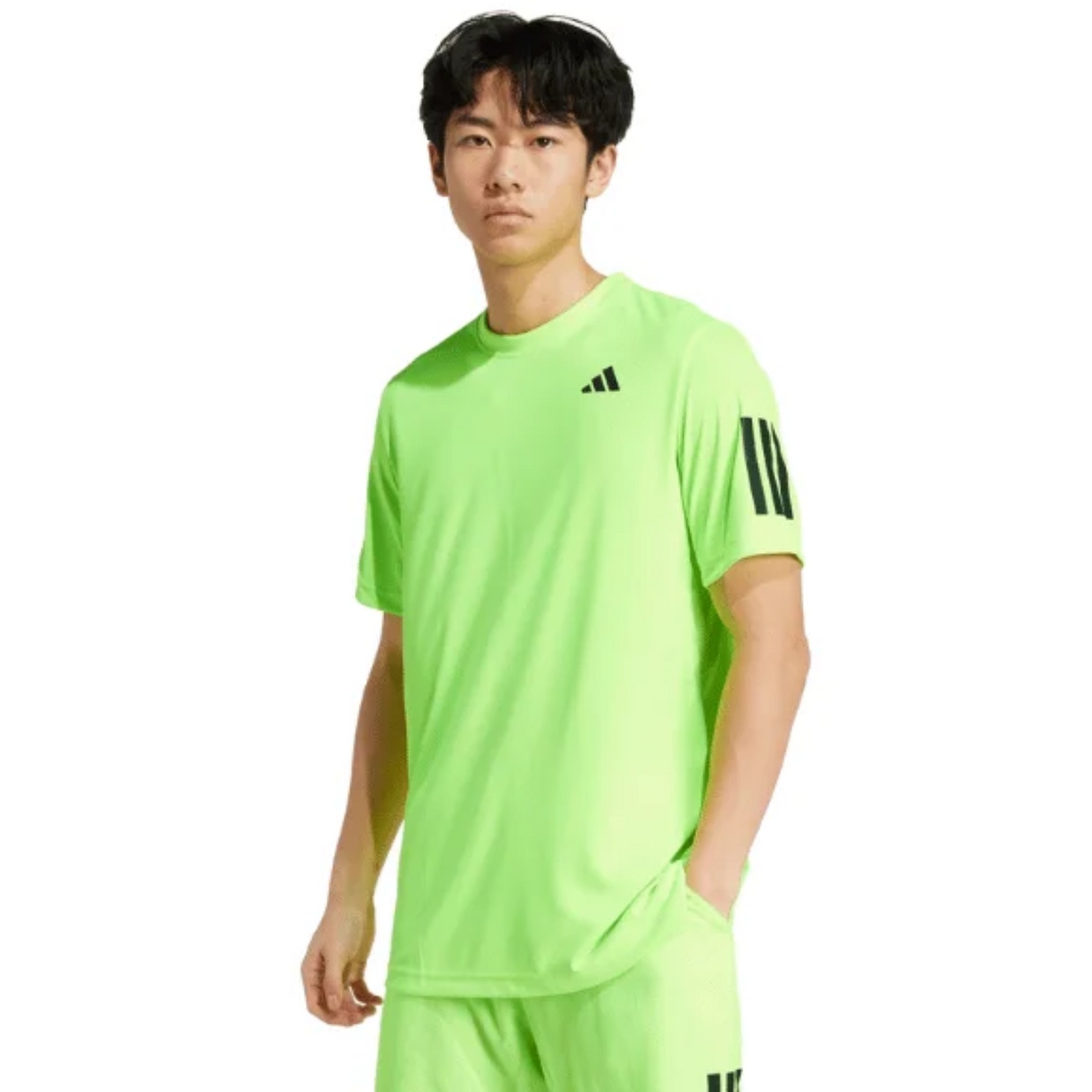 Adidas Club 3-Stripes T-Shirt Lime