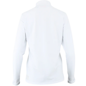 The Indian Maharadja Baroda Chevron Half Zip Sweater W White