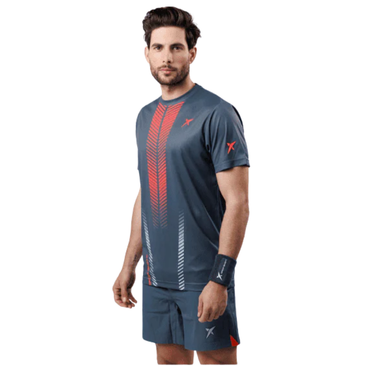 Drop Shot Shirt Gray/Red