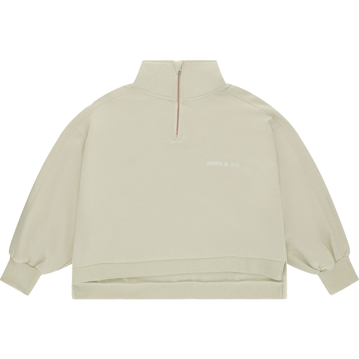 Osaka Cropped Half Zip Sweater