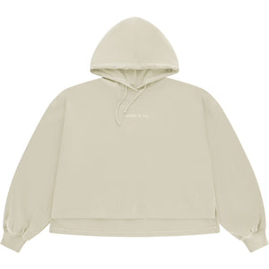 Osaka Cropped Hoodie Warm Gray