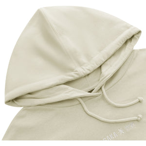 Osaka Cropped Hoodie Warm Gray