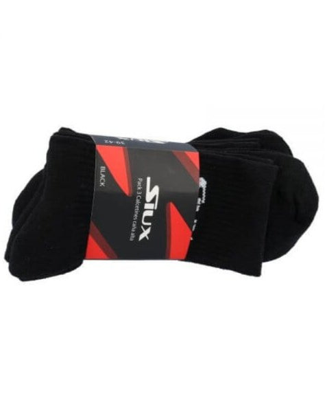 Siux Sportsokken Hoog Zwart 3 Pack