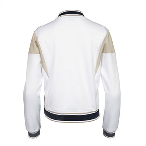 The Indian Maharadja W Pique Bomber Jacket White