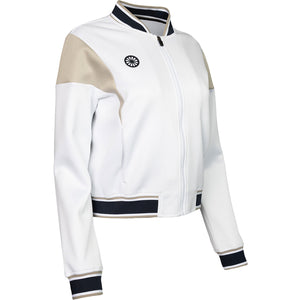 The Indian Maharadja W Pique Bomber Jacket White