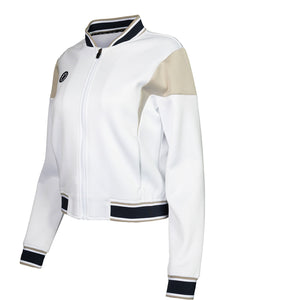 The Indian Maharadja W Pique Bomber Jacket White