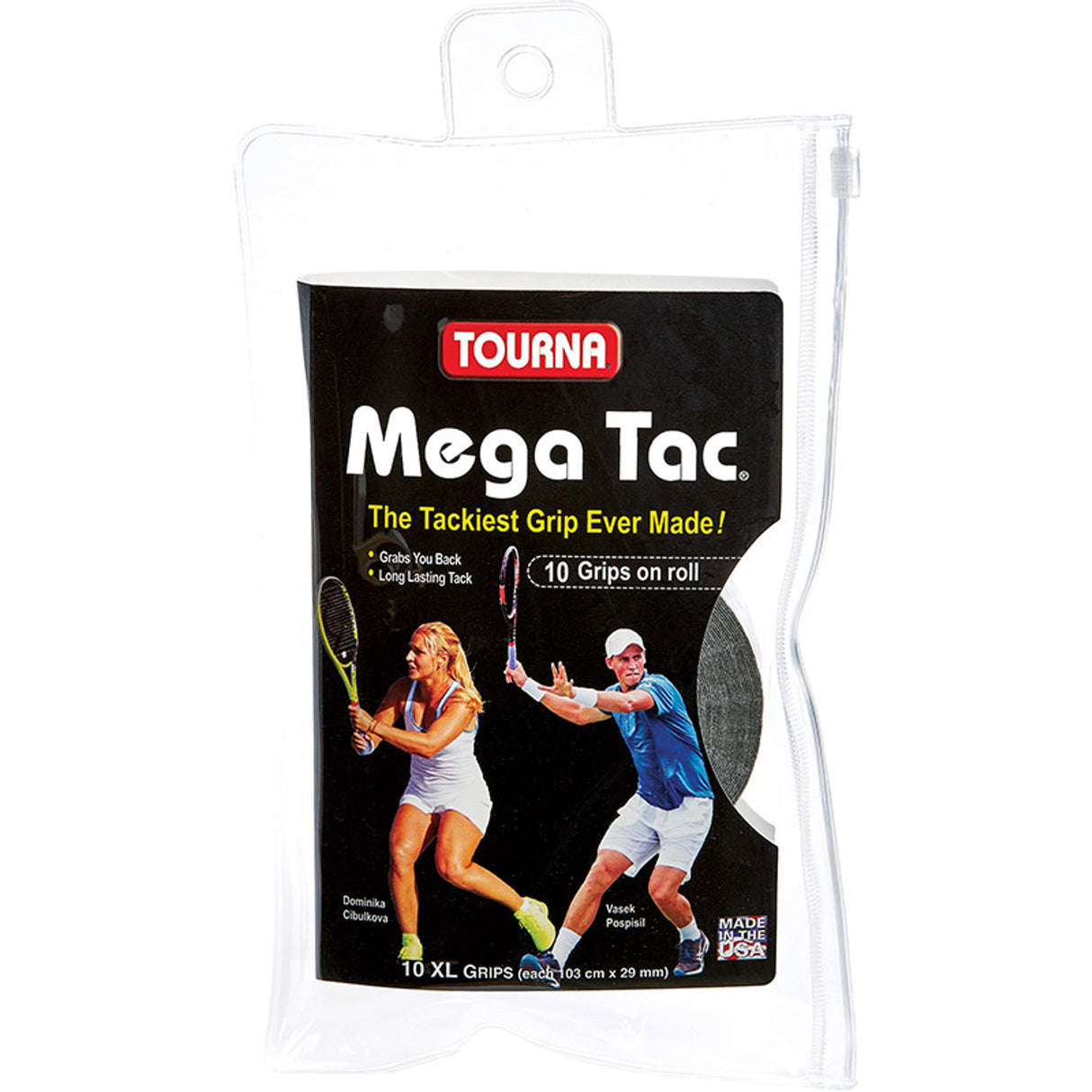 Surgrips Tourna Mega Tac Noir (10 pièces)