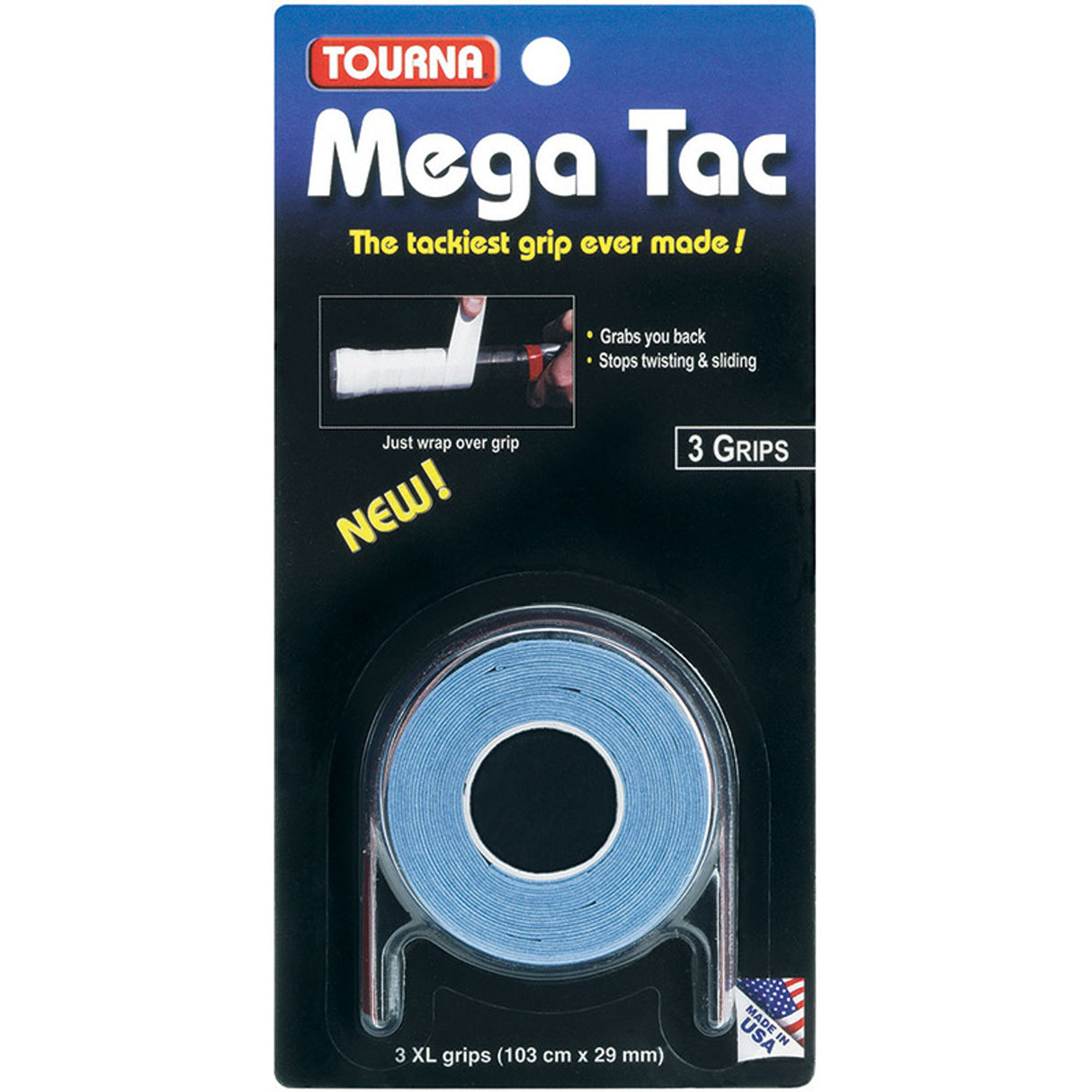 Surgrips Tourna Mega Tac Bleu (3 pièces)