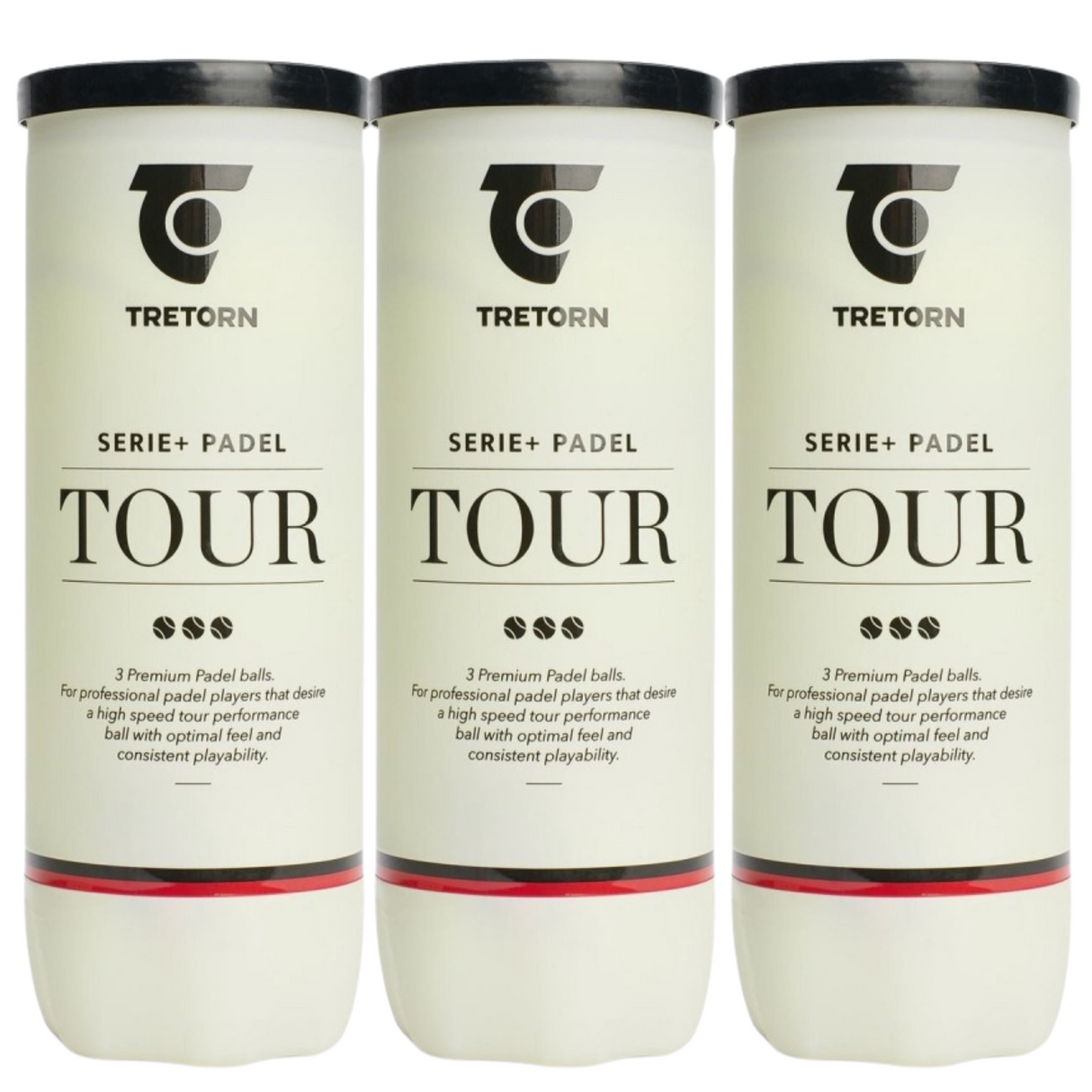 Tretorn Series Tour Padel balls 3 tubes