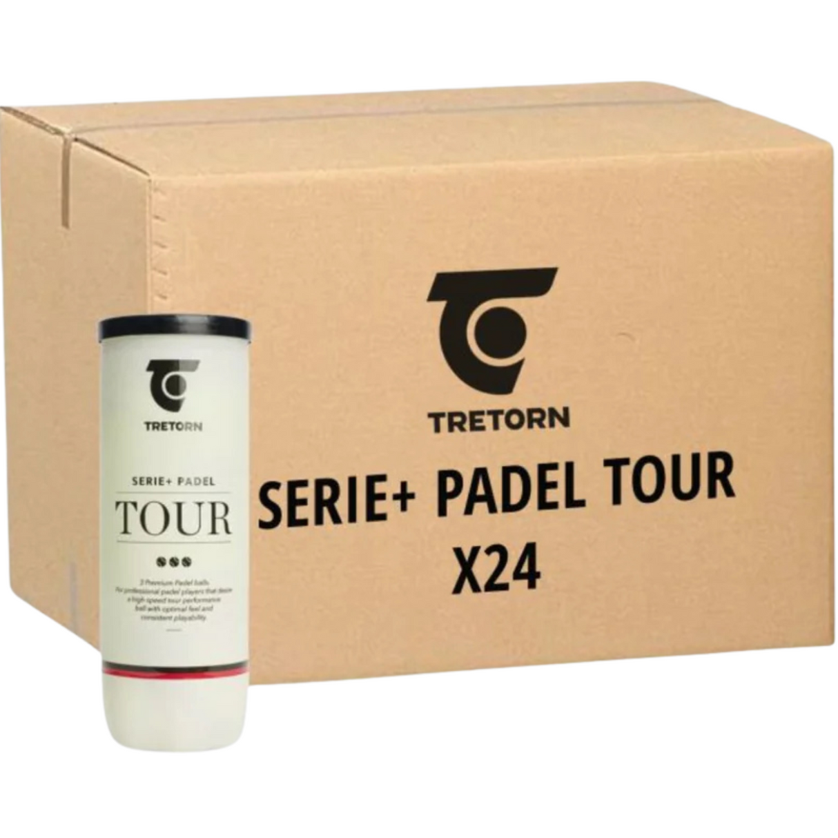 Tretorn Series + Tour Padelballs box (24 cans)