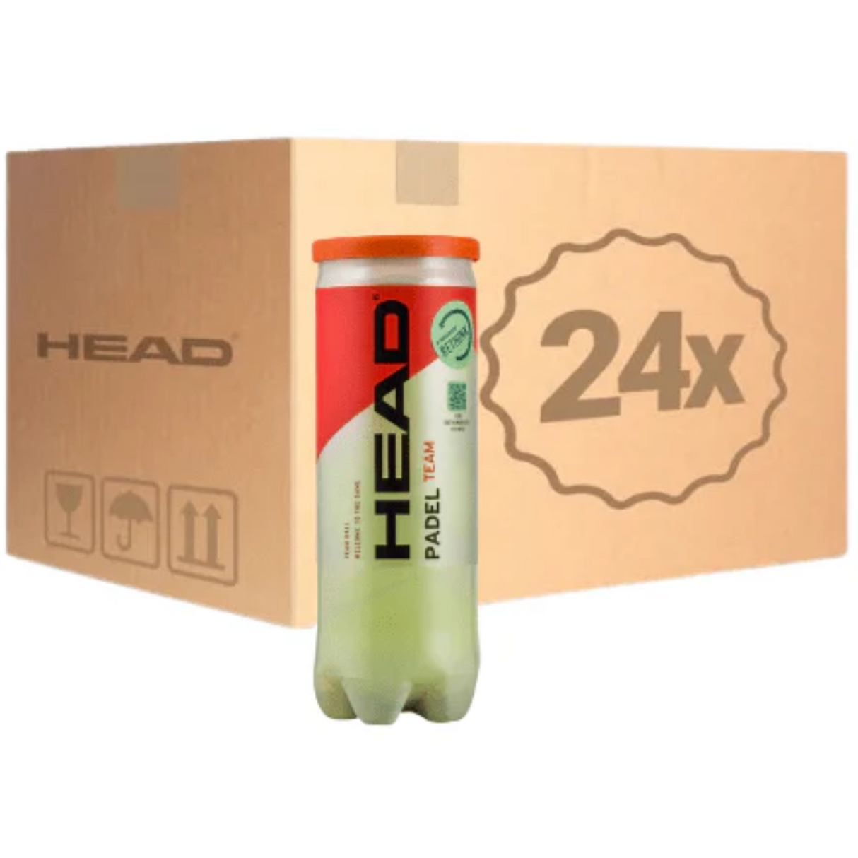 Head Padel Team Balls Box (24x3 st.)